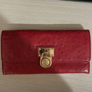 Micheal Kors red wallet